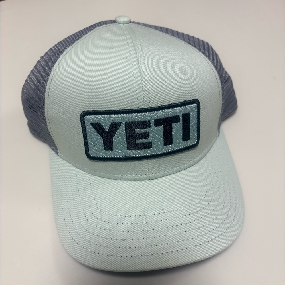 YETI Mint and Gray Trucker Cap